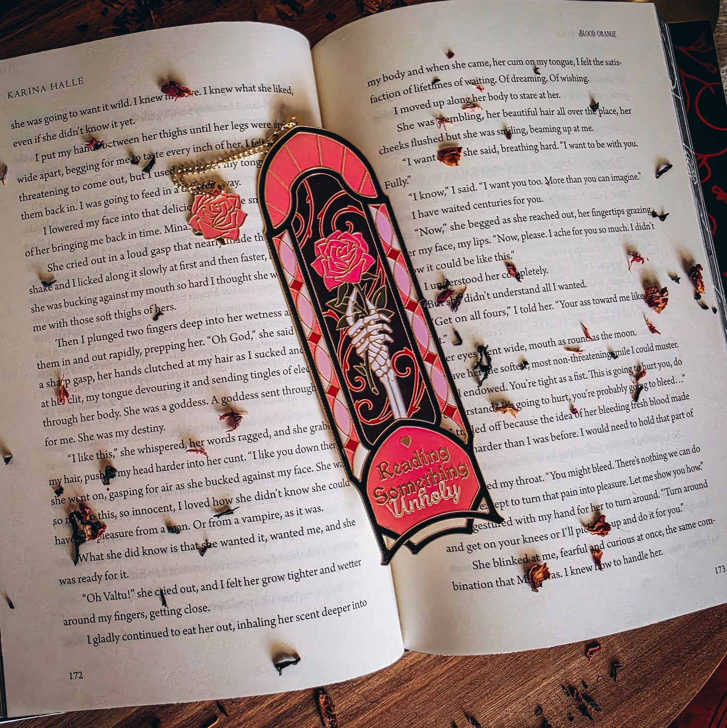 Reading Something Unholy Bookmark