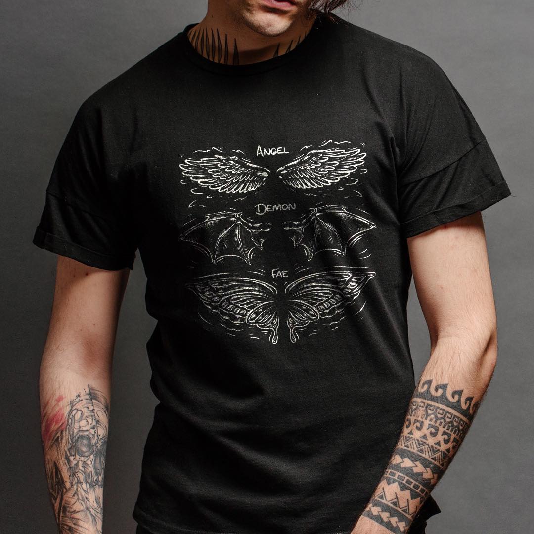 T-Shirt Angel, Demon, Fae
