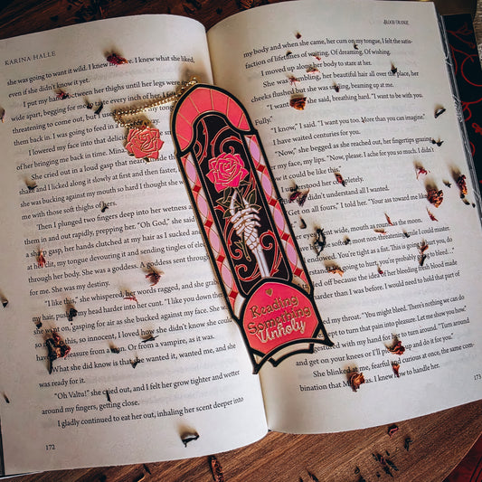 Reading Something Unholy Bookmark